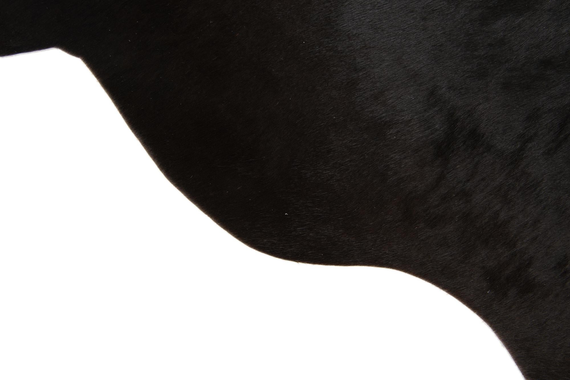 2' 1 x 2' 10 Cowhide Leather Rug