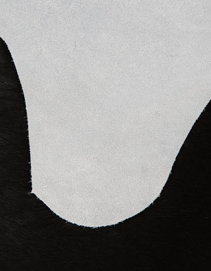 Detail image of 2' 1 x 2' 10 Cowhide Leather Rug