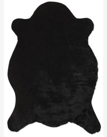 2' 1 x 2' 10 Cowhide Leather Rug