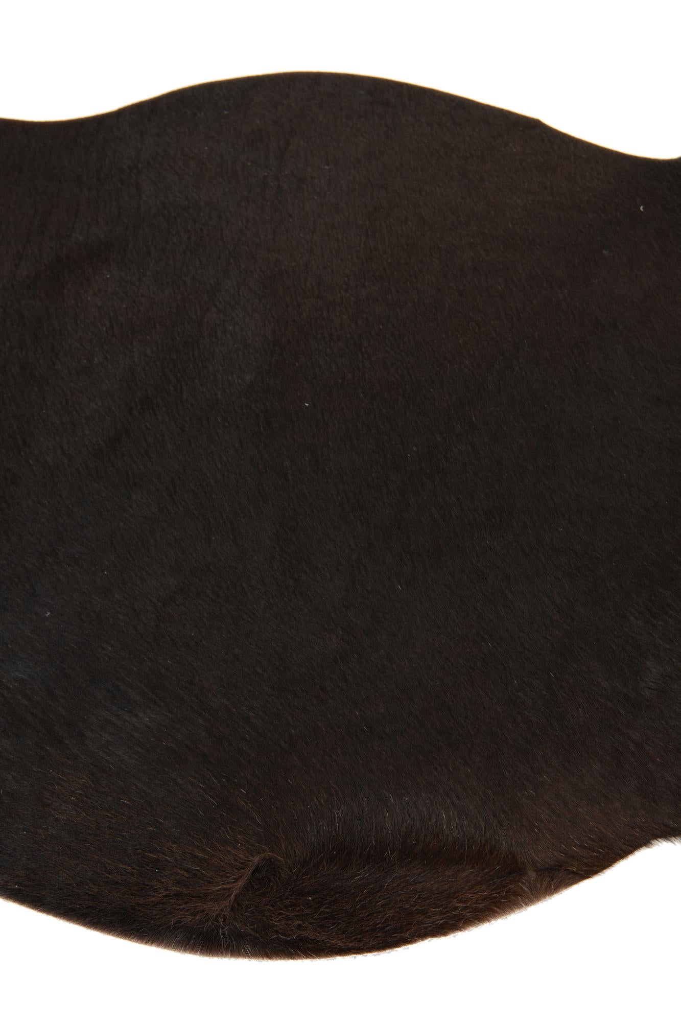 2' 1 x 2' 10 Cowhide Leather Rug