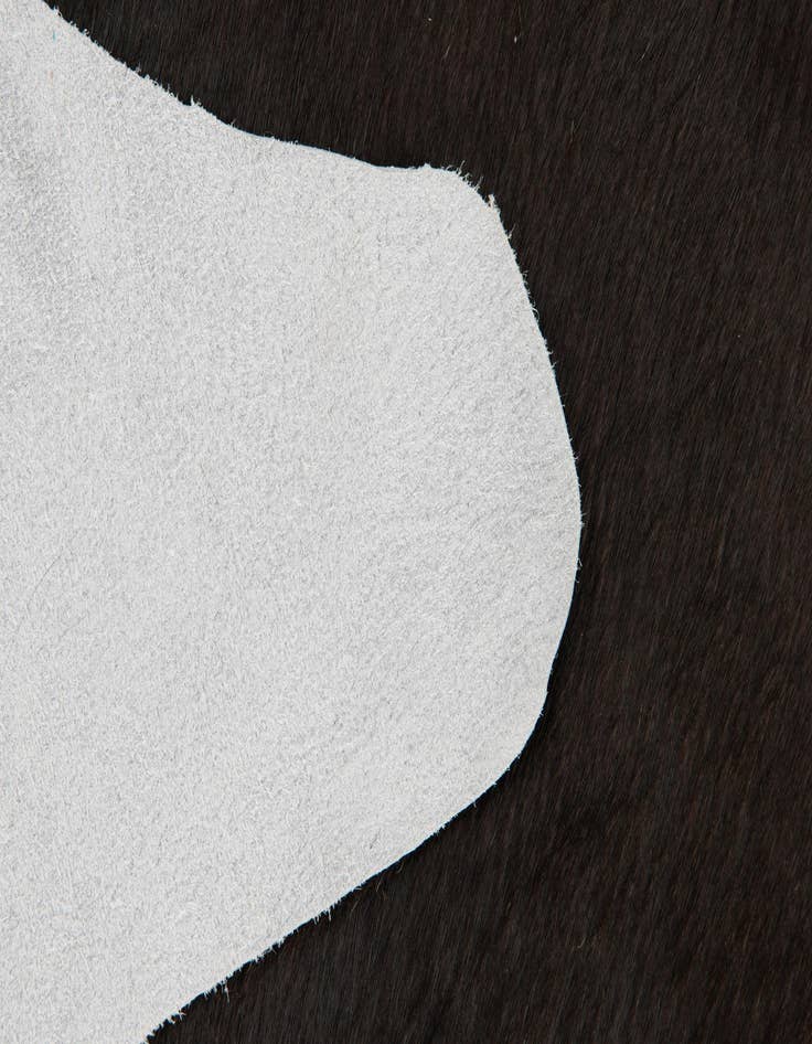 Detail image of 2' 1 x 2' 10 Cowhide Leather Rug