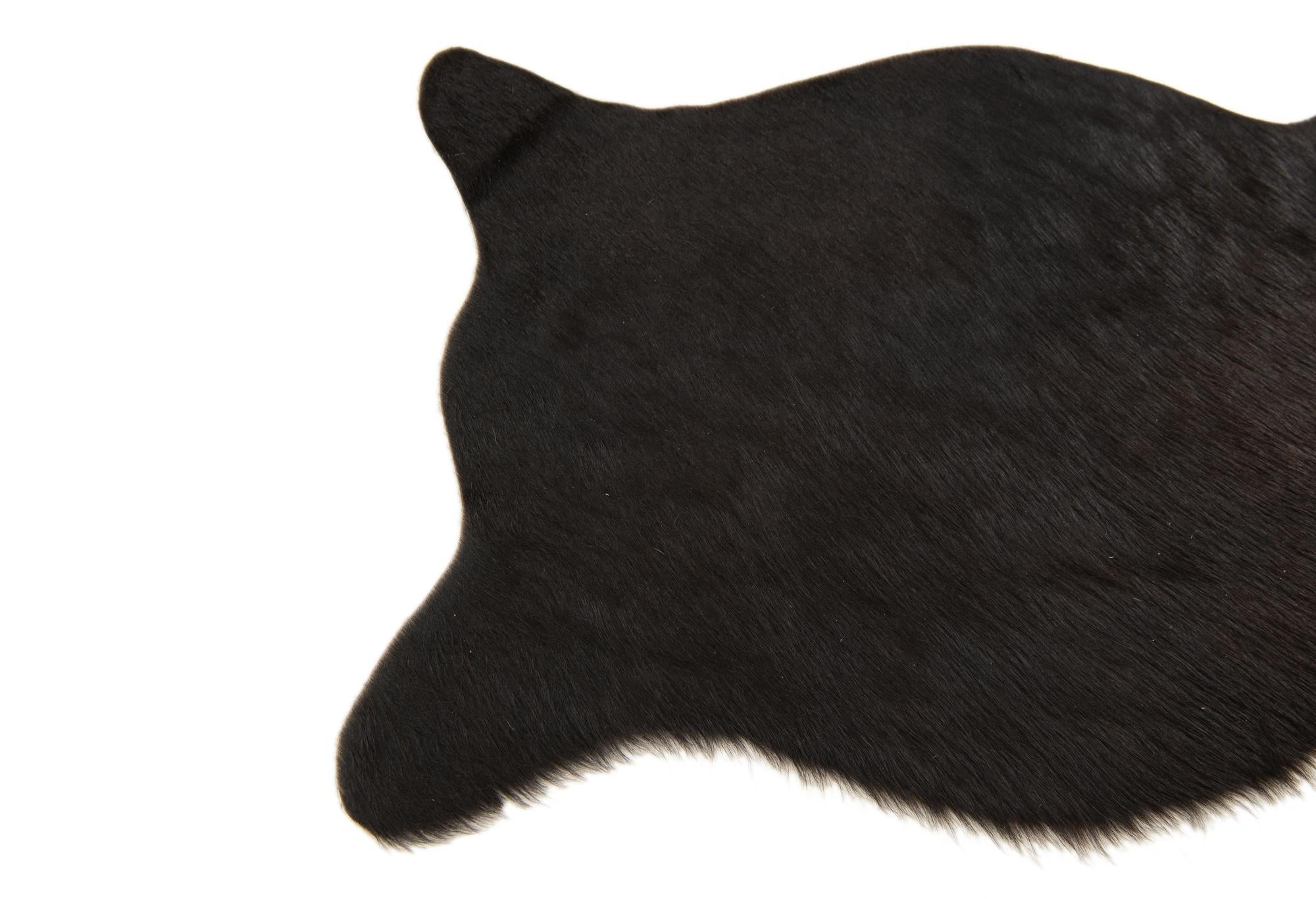 1' 8 x 2' 6 Cowhide Leather Rug