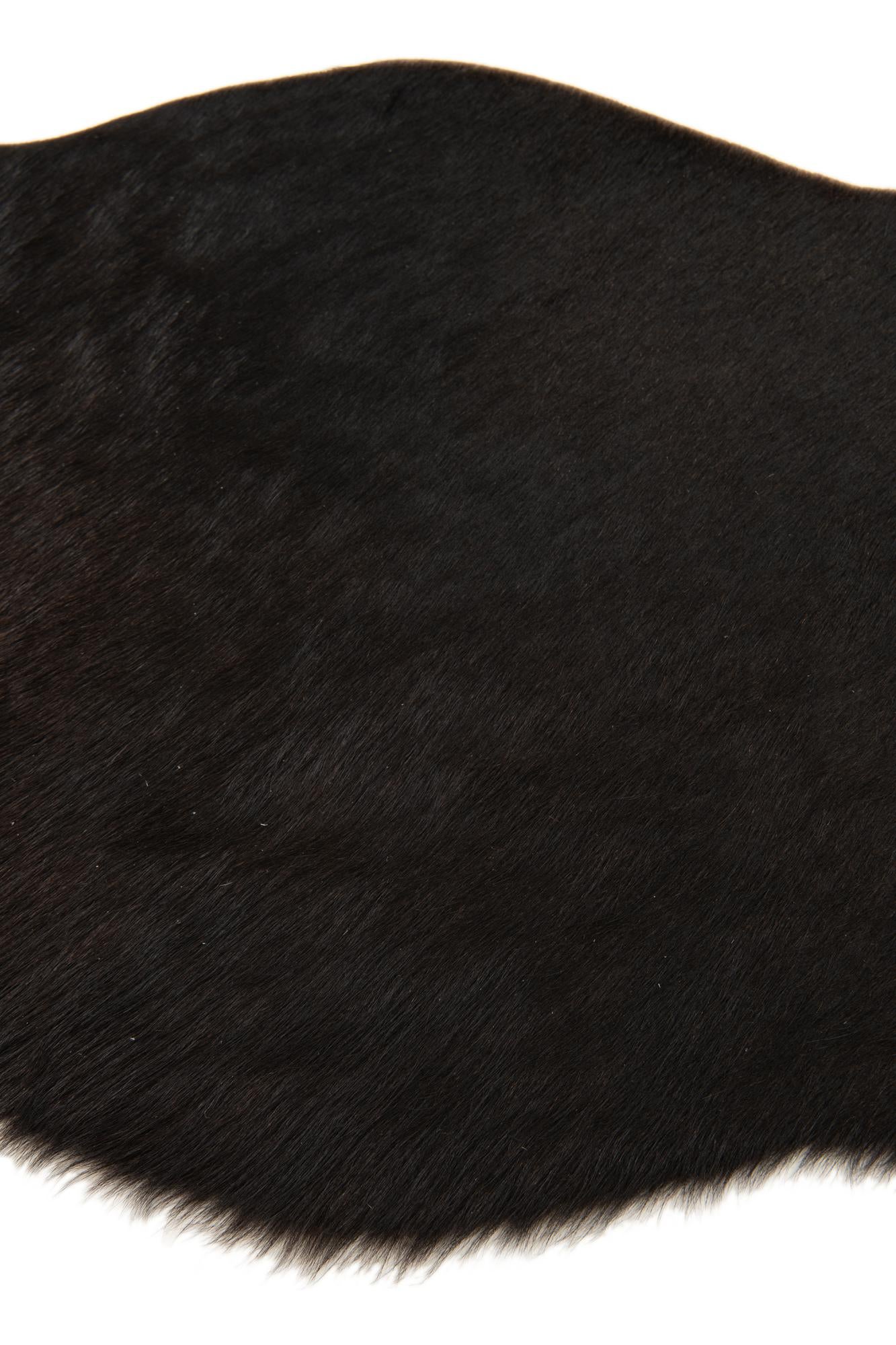 1' 8 x 2' 6 Cowhide Leather Rug