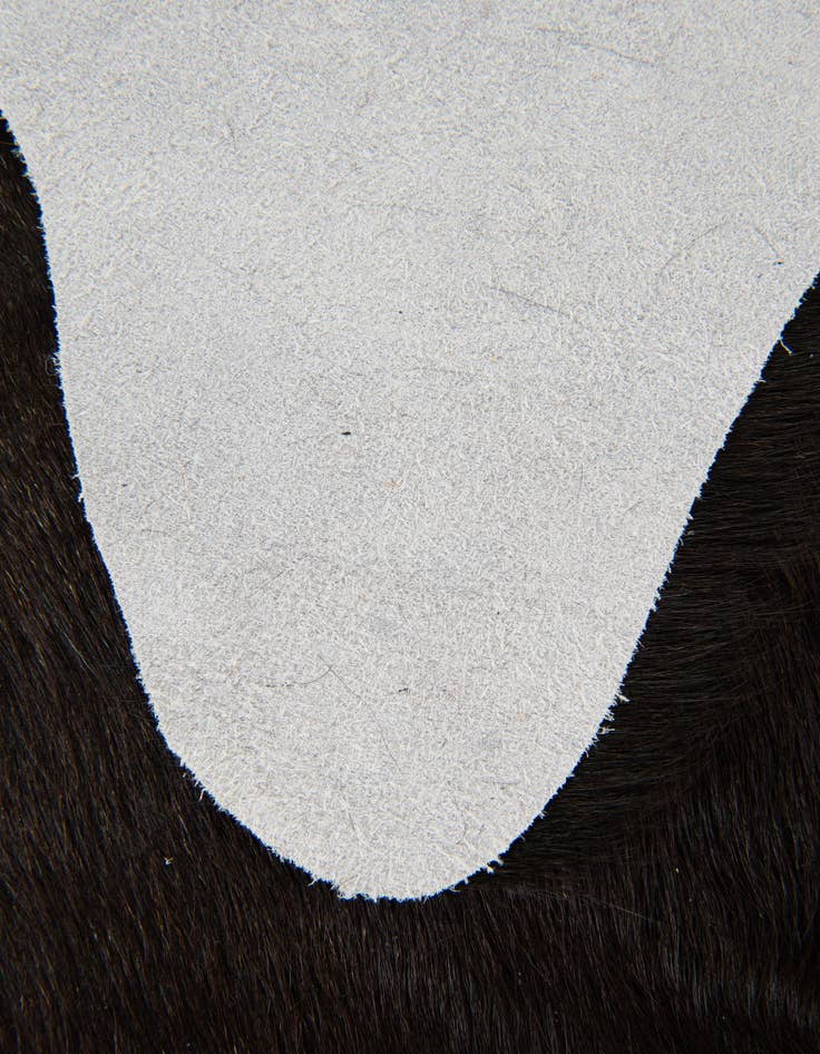 Detail image of 1' 8 x 2' 6 Cowhide Leather Rug