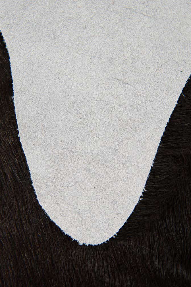 1' 8 x 2' 6 Cowhide Leather Rug