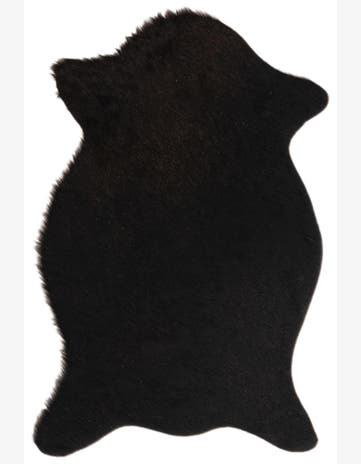 1' 8 x 2' 6 Cowhide Leather Rug