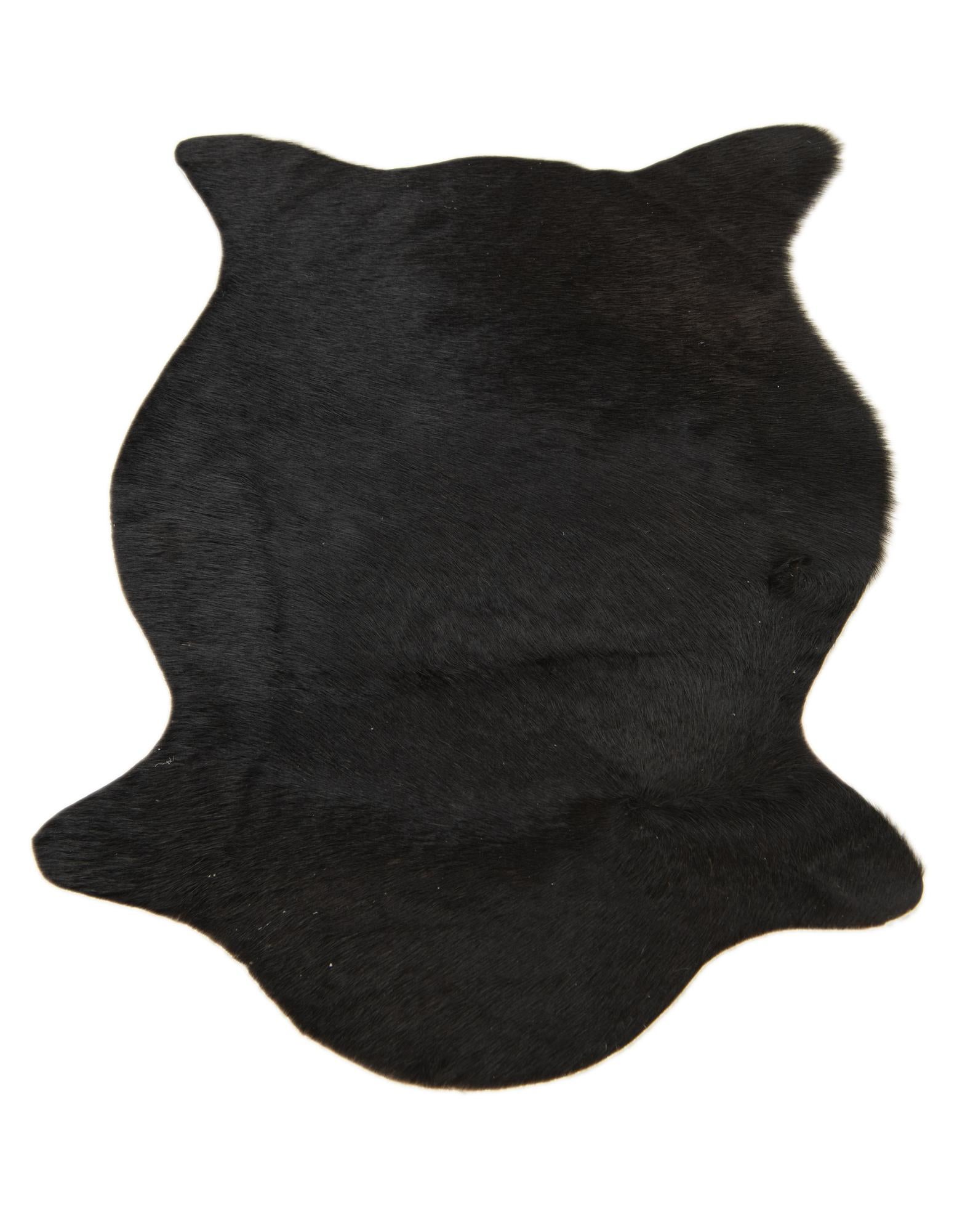 1' 8 x 2' 6 Cowhide Leather Rug