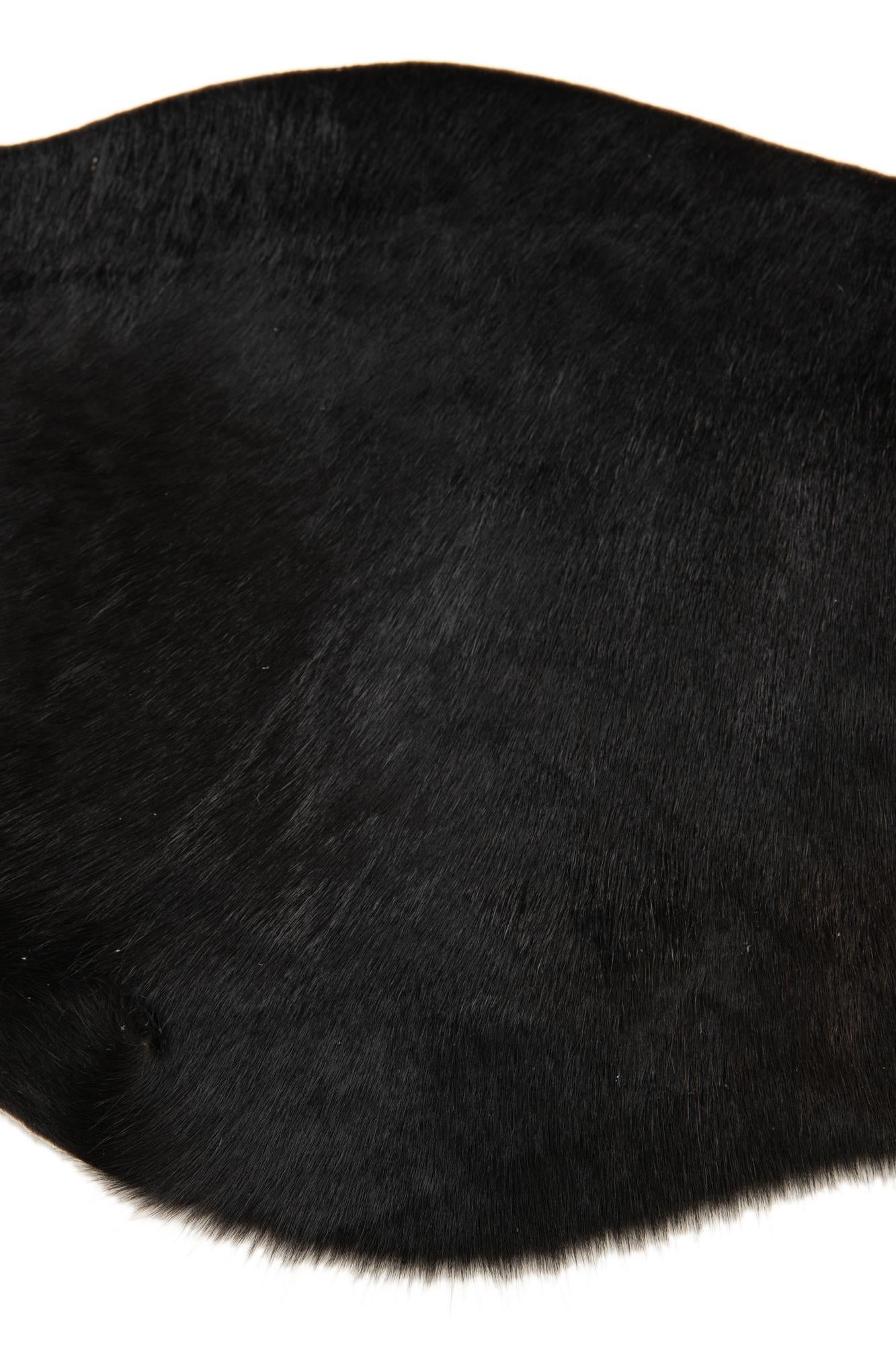 1' 8 x 2' 6 Cowhide Leather Rug