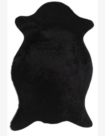 1' 8 x 2' 6 Cowhide Leather Rug