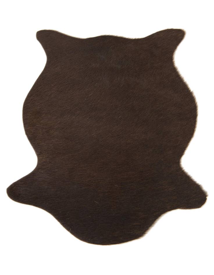 Detail image of 1' 8 x 2' 6 Cowhide Leather Rug