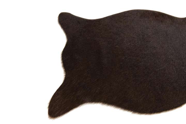 1' 8 x 2' 6 Cowhide Leather Rug