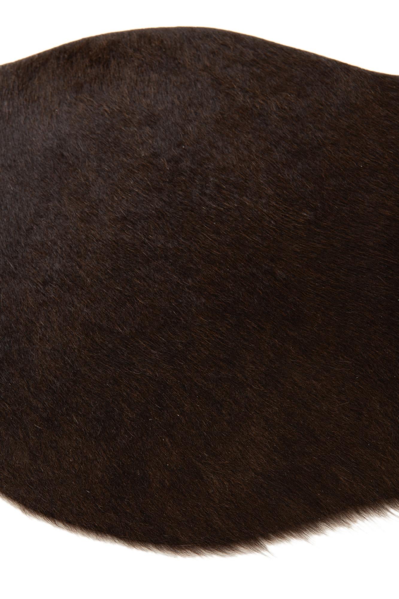1' 8 x 2' 6 Cowhide Leather Rug