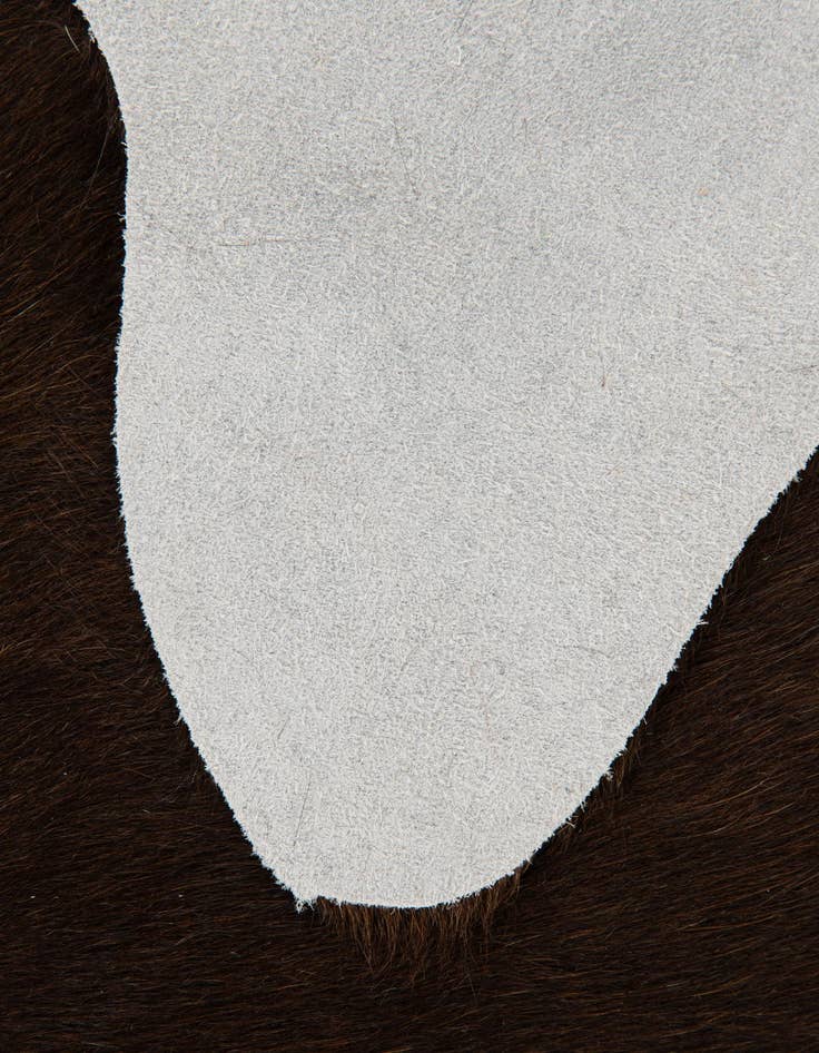 Detail image of 1' 8 x 2' 6 Cowhide Leather Rug