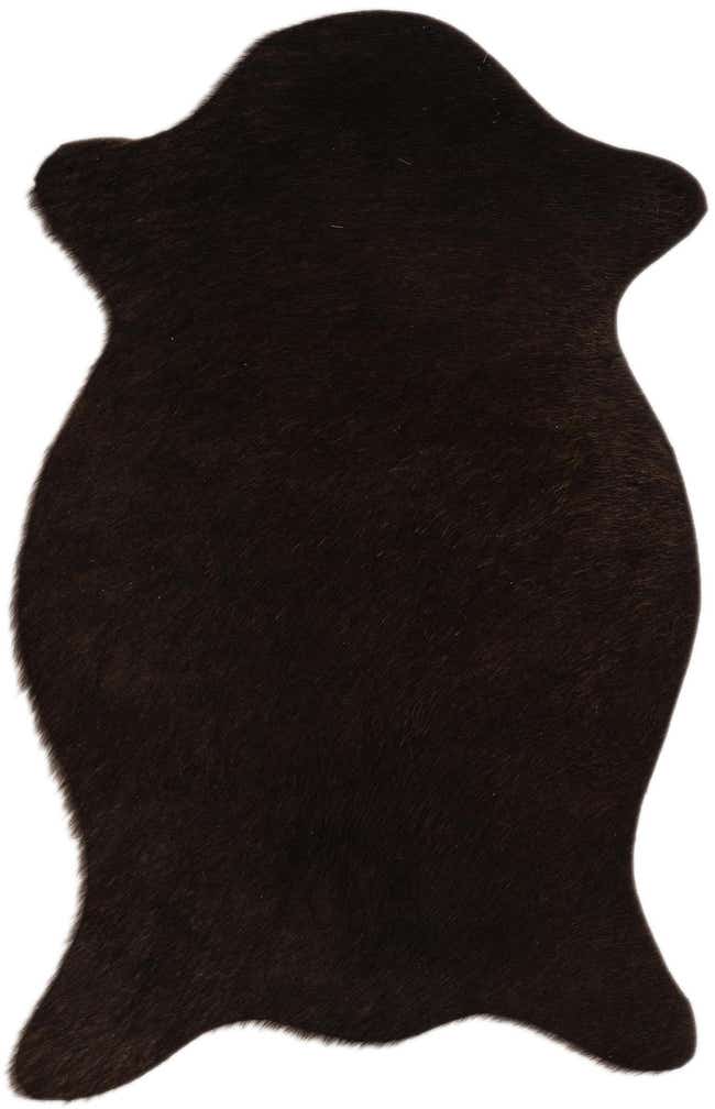 1' 8 x 2' 6 Cowhide Leather Rug