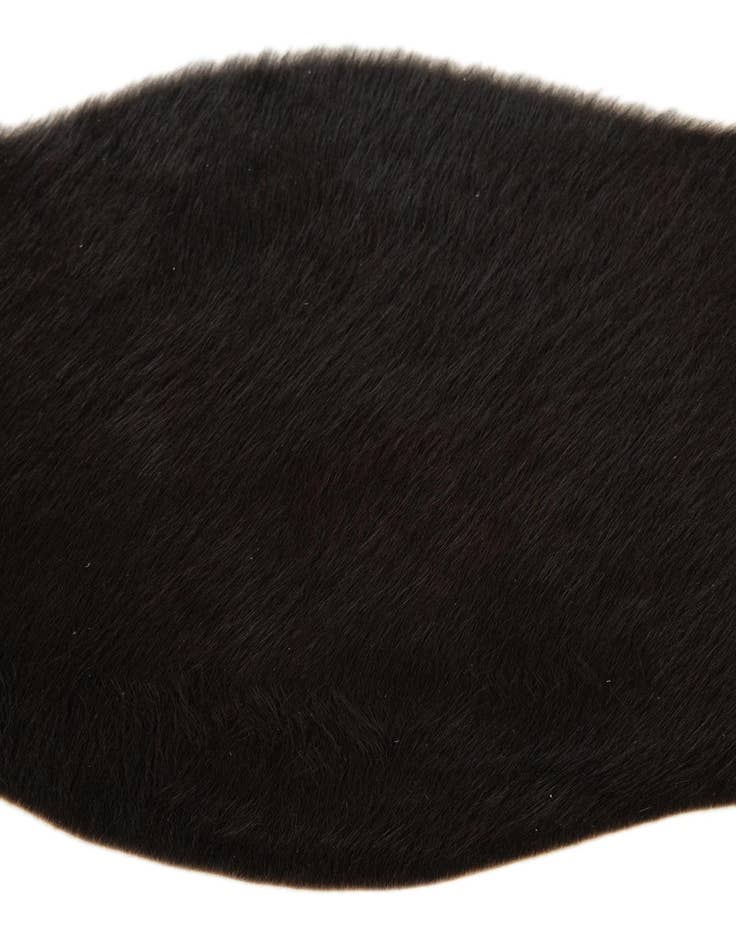 Detail image of 1' 8 x 2' 7 Cowhide Leather Rug