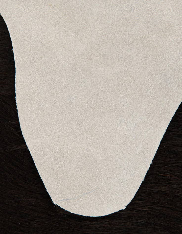 Detail image of 1' 8 x 2' 7 Cowhide Leather Rug