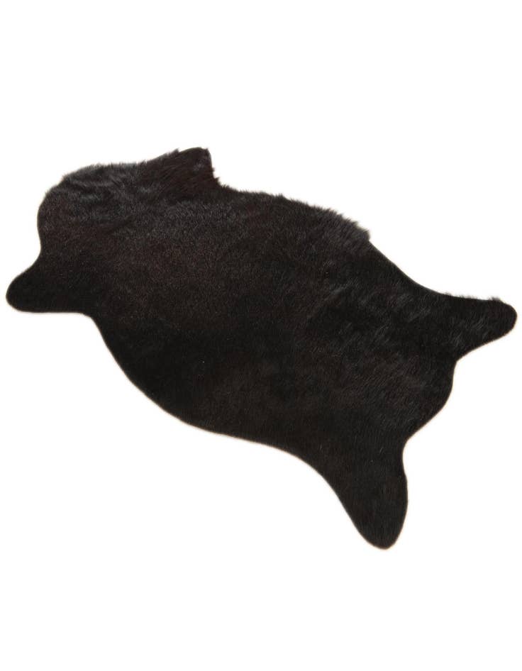 Detail image of 1' 8 x 2' 7 Cowhide Leather Rug