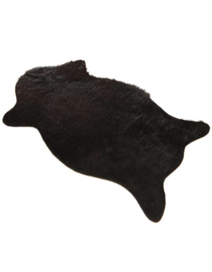1' 8 x 2' 7 Cowhide Leather Rug