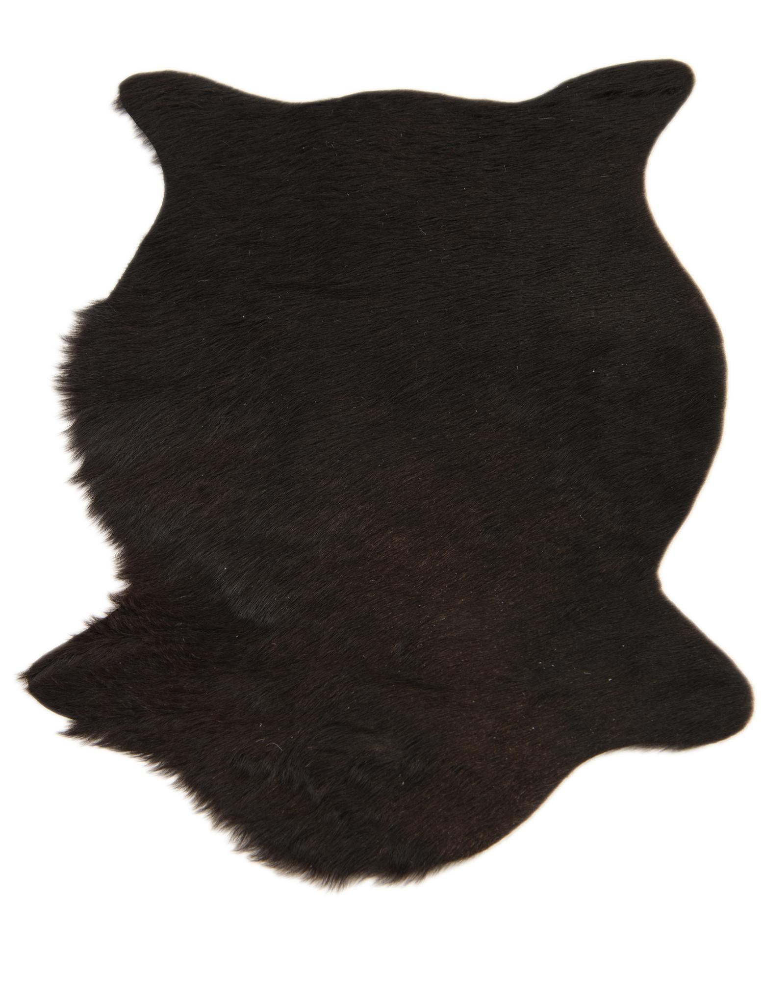1' 8 x 2' 7 Cowhide Leather Rug