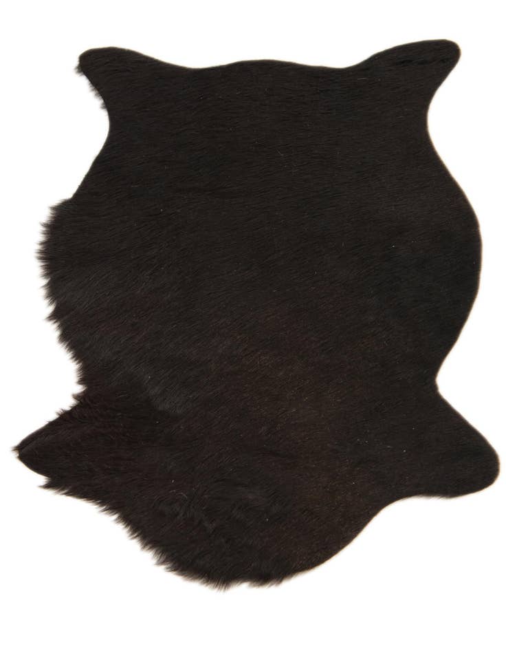 Detail image of 1' 8 x 2' 7 Cowhide Leather Rug