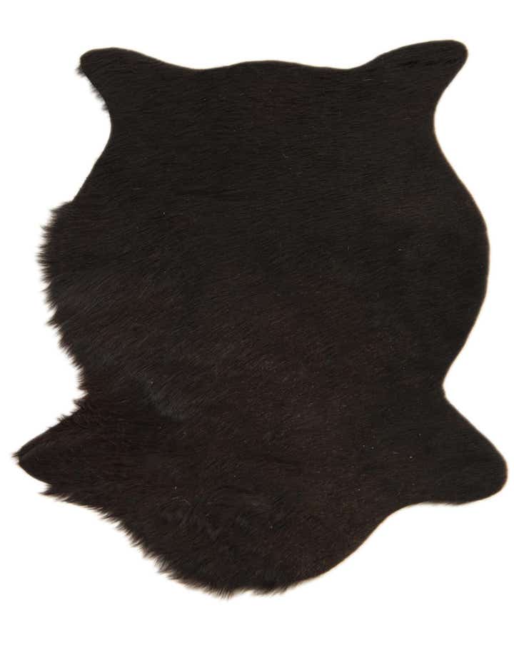 1' 8 x 2' 7 Cowhide Leather Rug