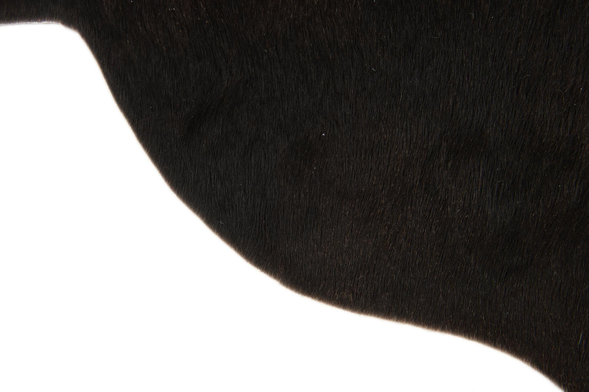 1' 8 x 2' 7 Cowhide Leather Rug