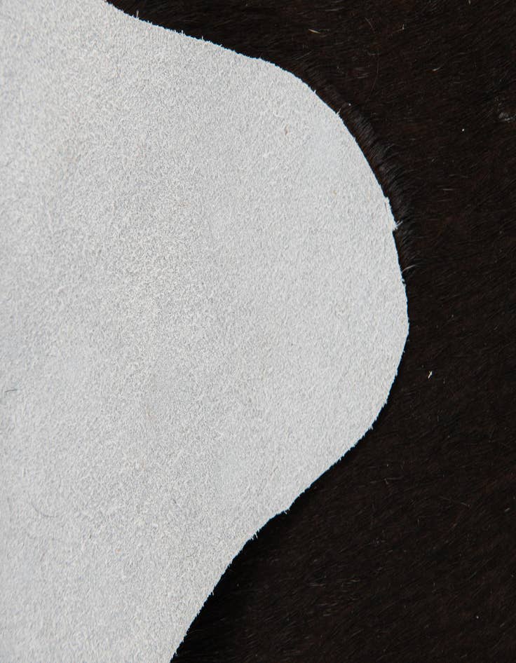 Detail image of 1' 8 x 2' 7 Cowhide Leather Rug