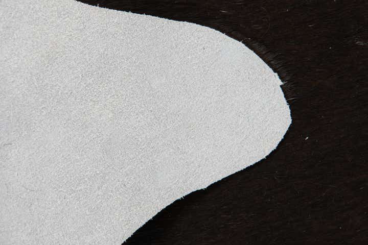 1' 8 x 2' 7 Cowhide Leather Rug