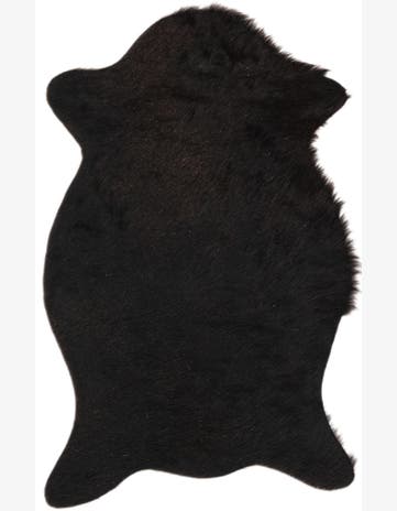 1' 8 x 2' 7 Cowhide Leather Rug