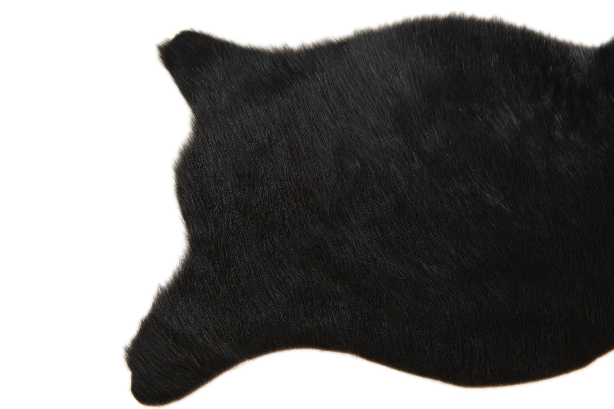 1' 8 x 2' 6 Cowhide Leather Rug