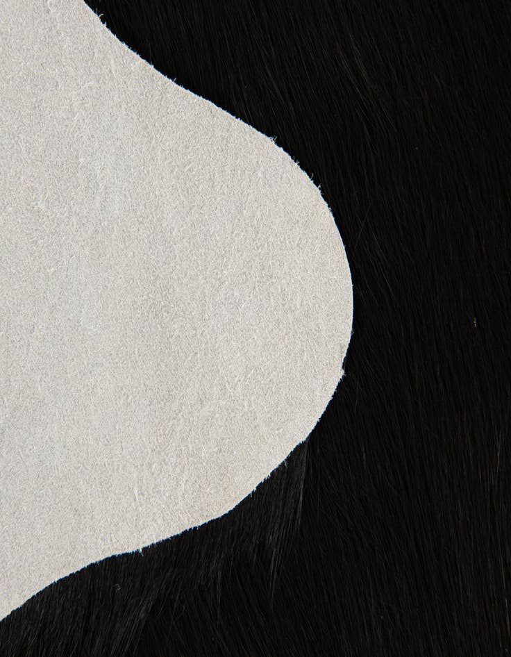 Detail image of 1' 8 x 2' 6 Cowhide Leather Rug