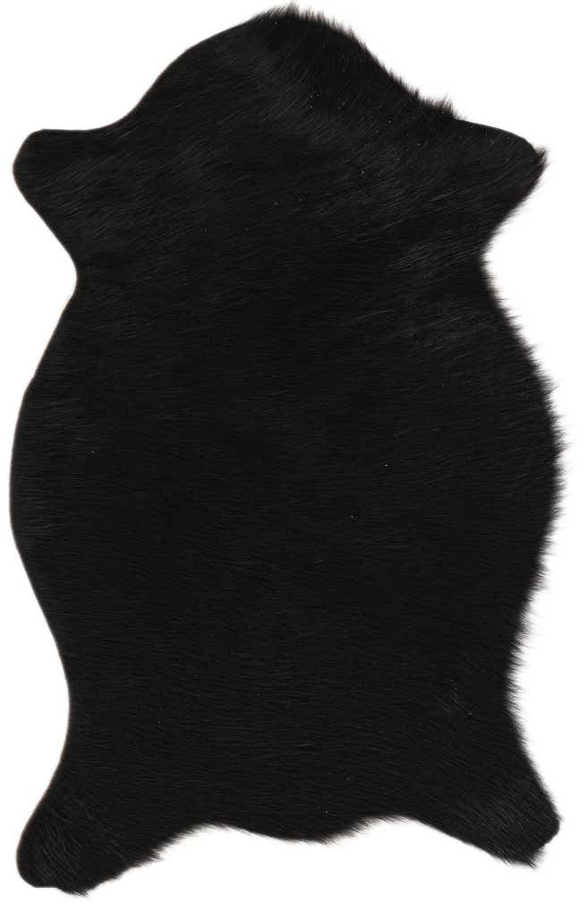 1' 8 x 2' 6 Cowhide Leather Rug