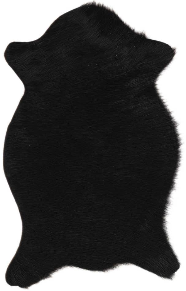 Detail image of 1' 8 x 2' 6 Cowhide Leather Rug
