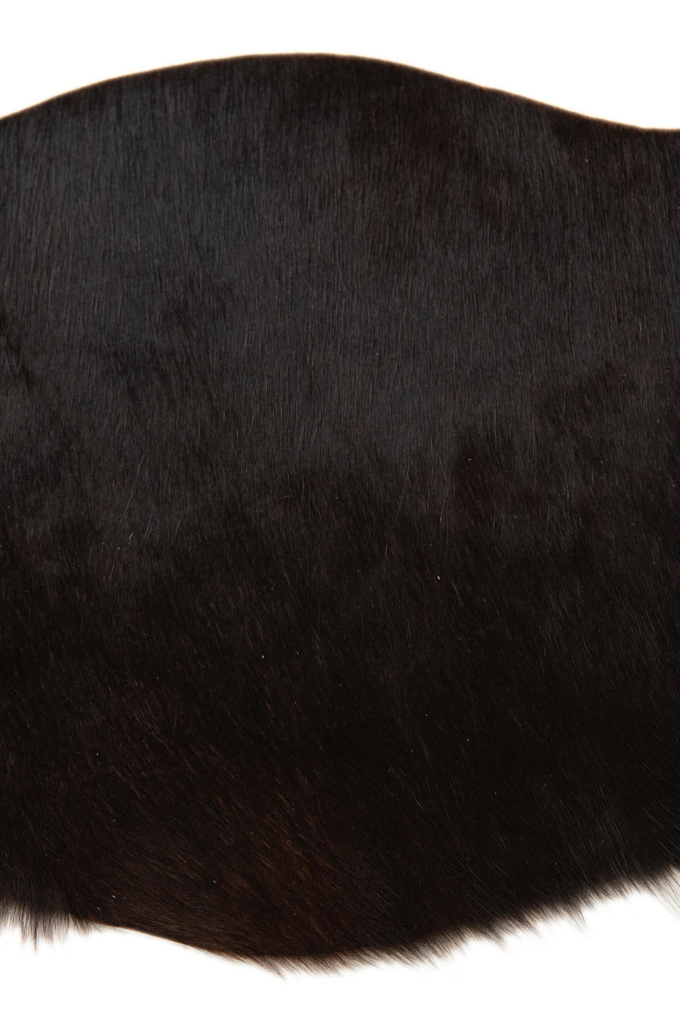 1' 8 x 2' 6 Cowhide Leather Rug