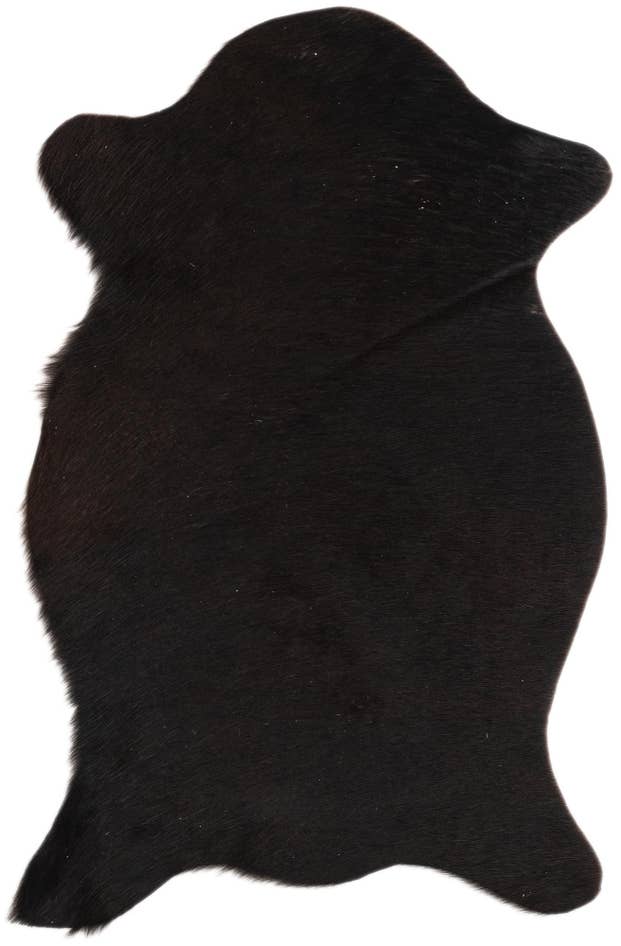 Detail image of 1' 8 x 2' 6 Cowhide Leather Rug