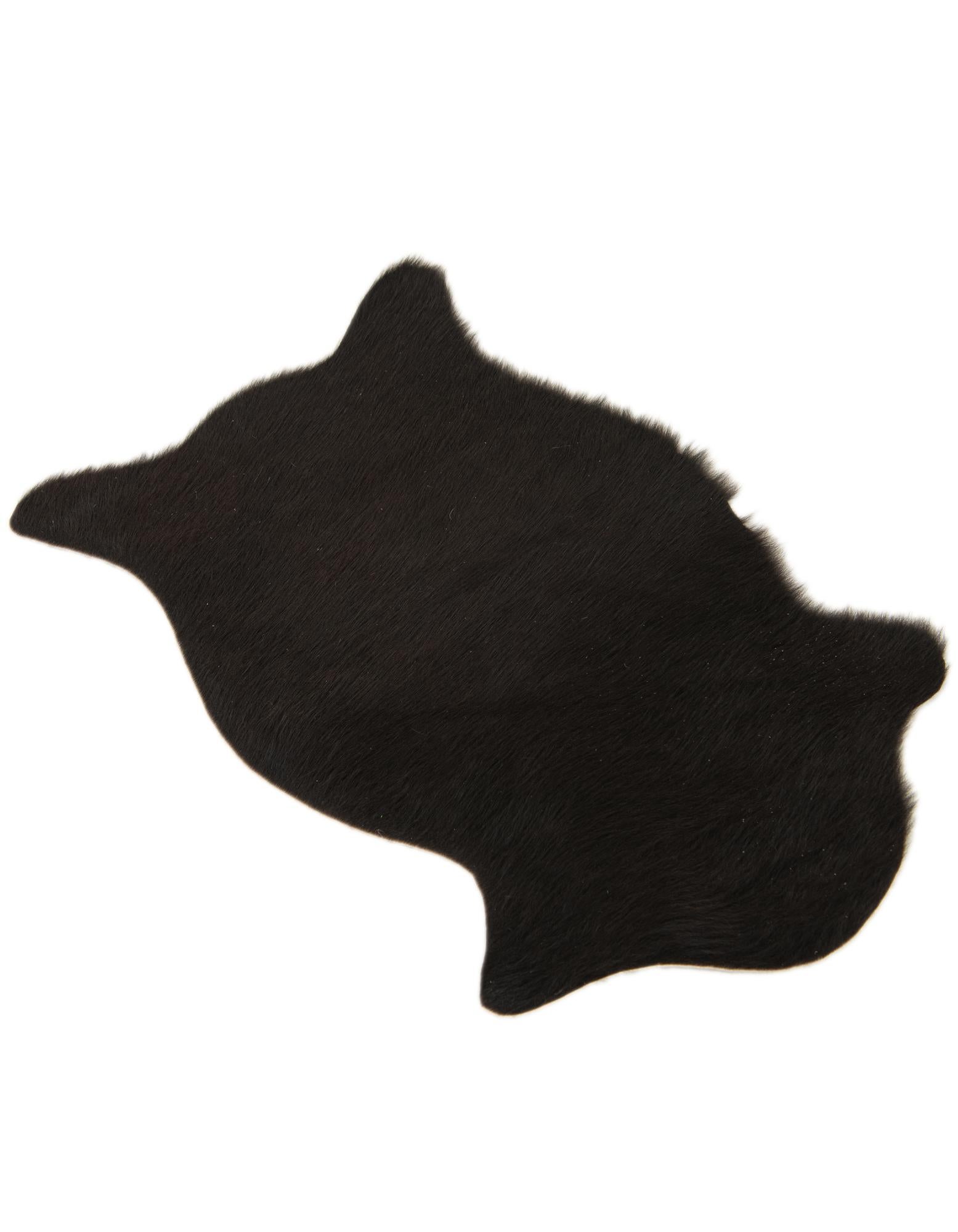 1' 8 x 2' 6 Cowhide Leather Rug