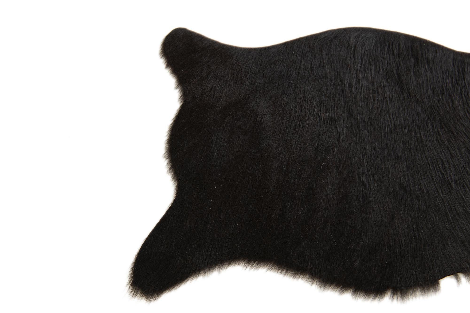 1' 8 x 2' 6 Cowhide Leather Rug
