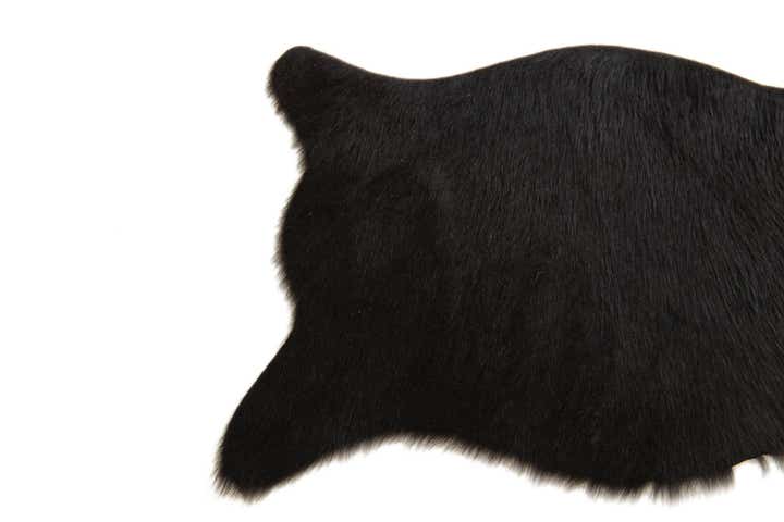 1' 8 x 2' 6 Cowhide Leather Rug