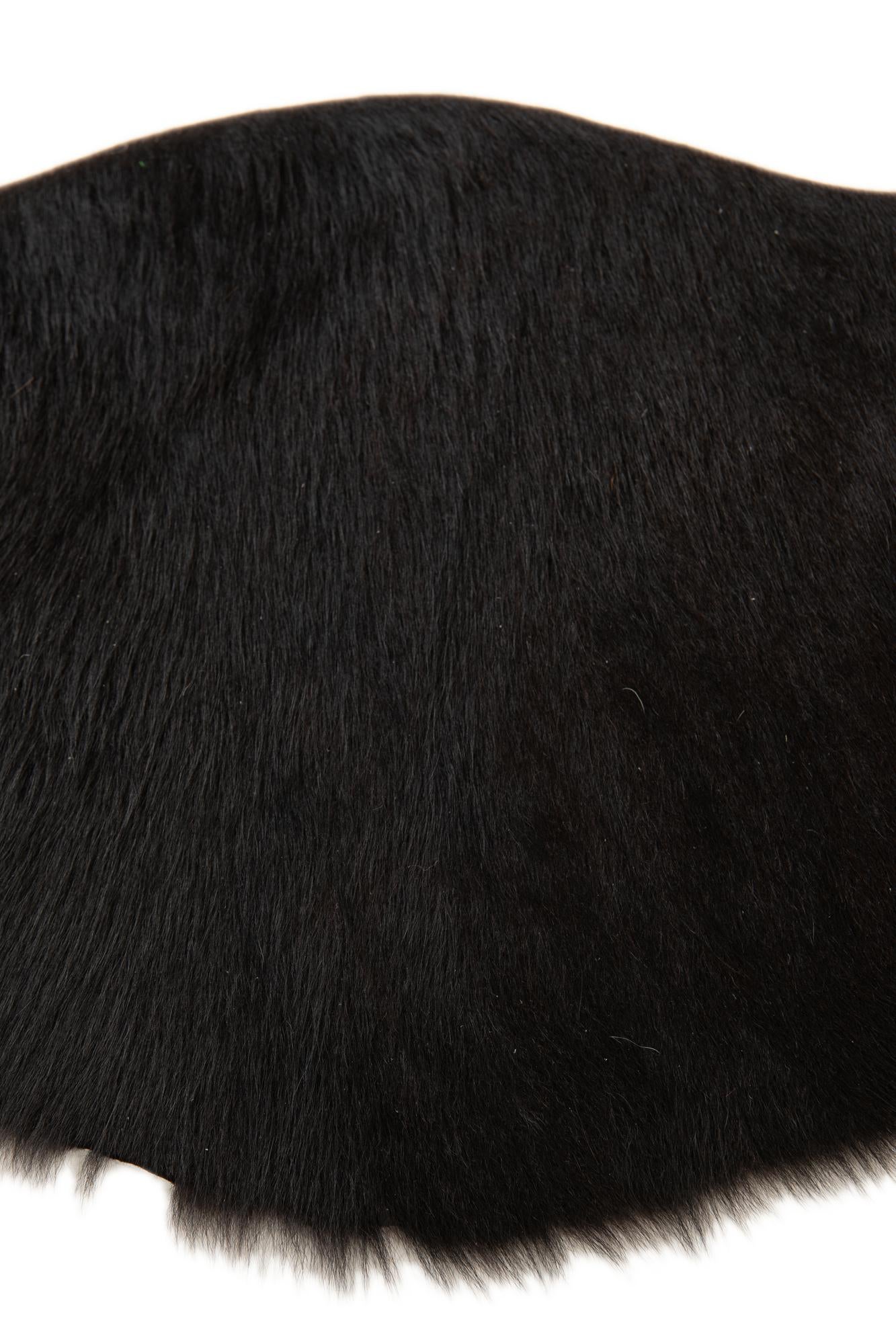 1' 8 x 2' 6 Cowhide Leather Rug