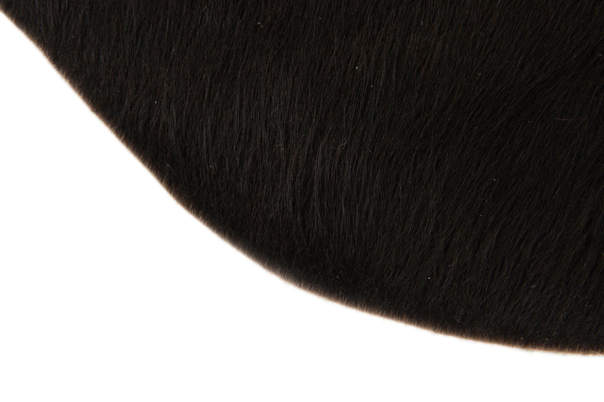 1' 8 x 2' 6 Cowhide Leather Rug