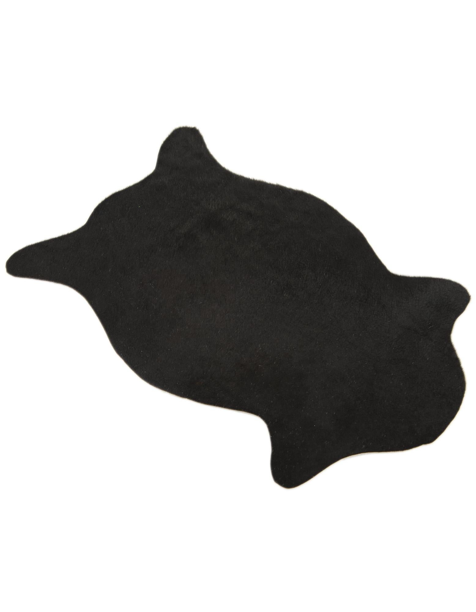 1' 8 x 2' 6 Cowhide Leather Rug