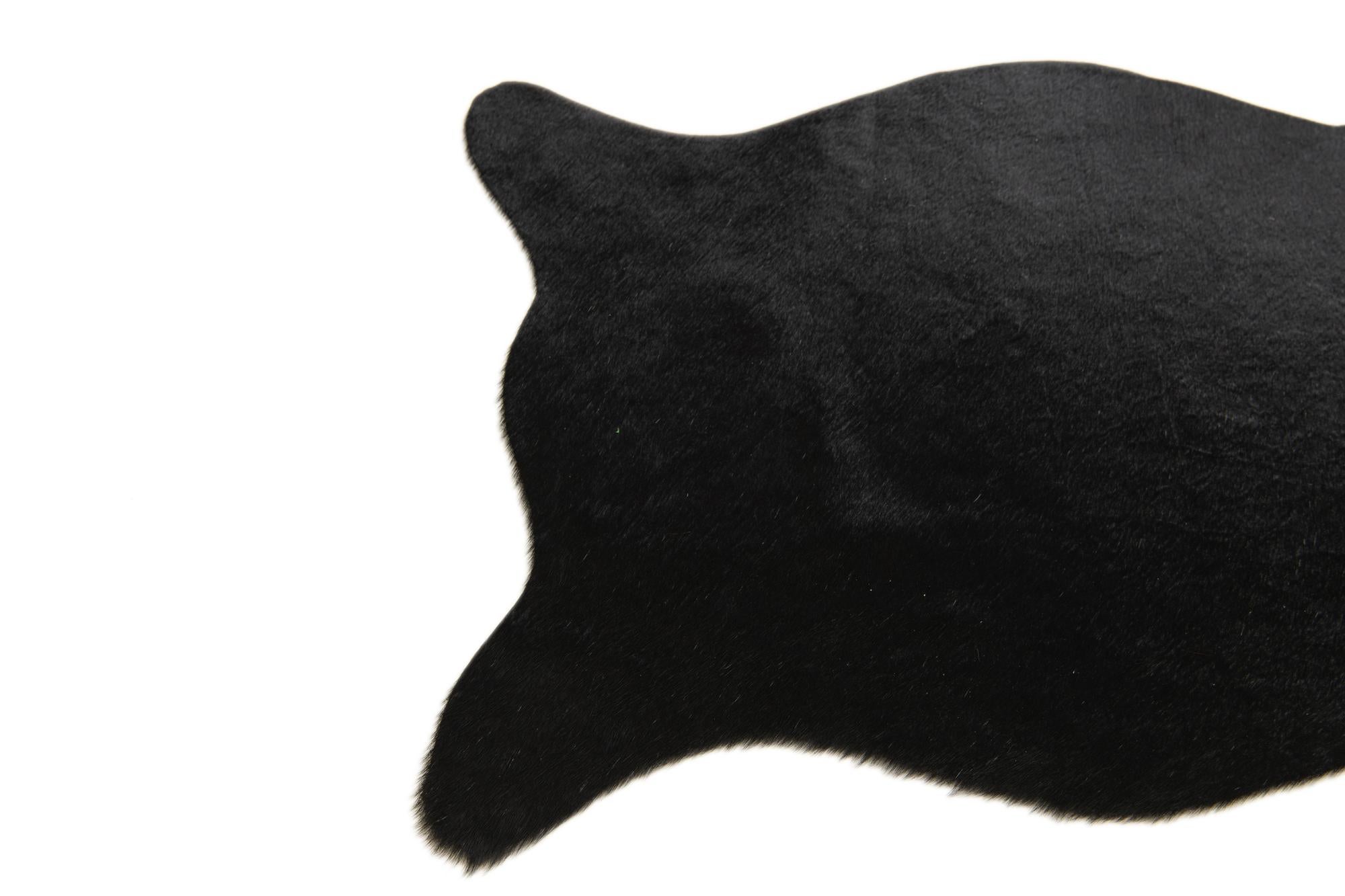 1' 8 x 2' 6 Cowhide Leather Rug