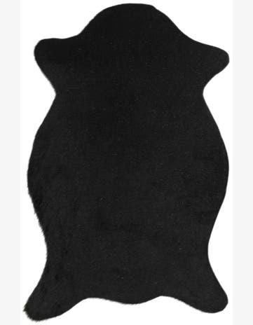 1' 8 x 2' 6 Cowhide Leather Rug