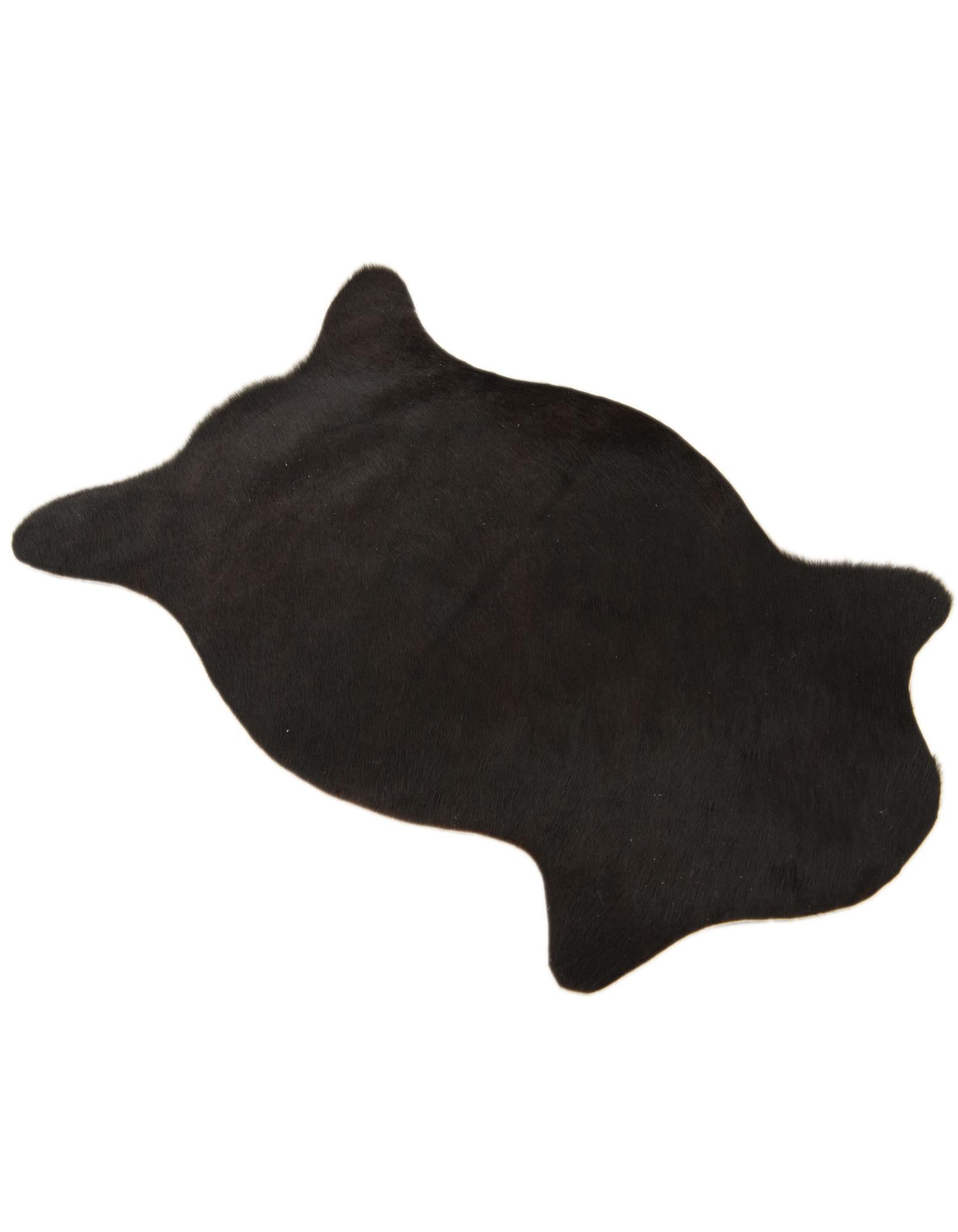1' 8 x 2' 6 Cowhide Leather Rug