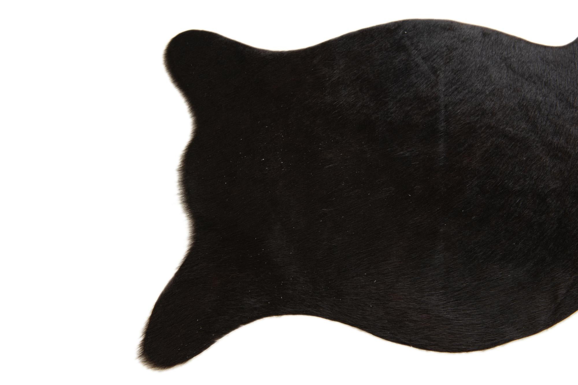 1' 8 x 2' 6 Cowhide Leather Rug