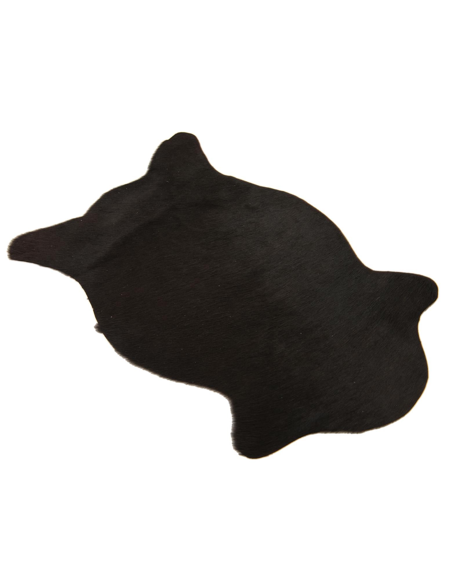1' 8 x 2' 6 Cowhide Leather Rug