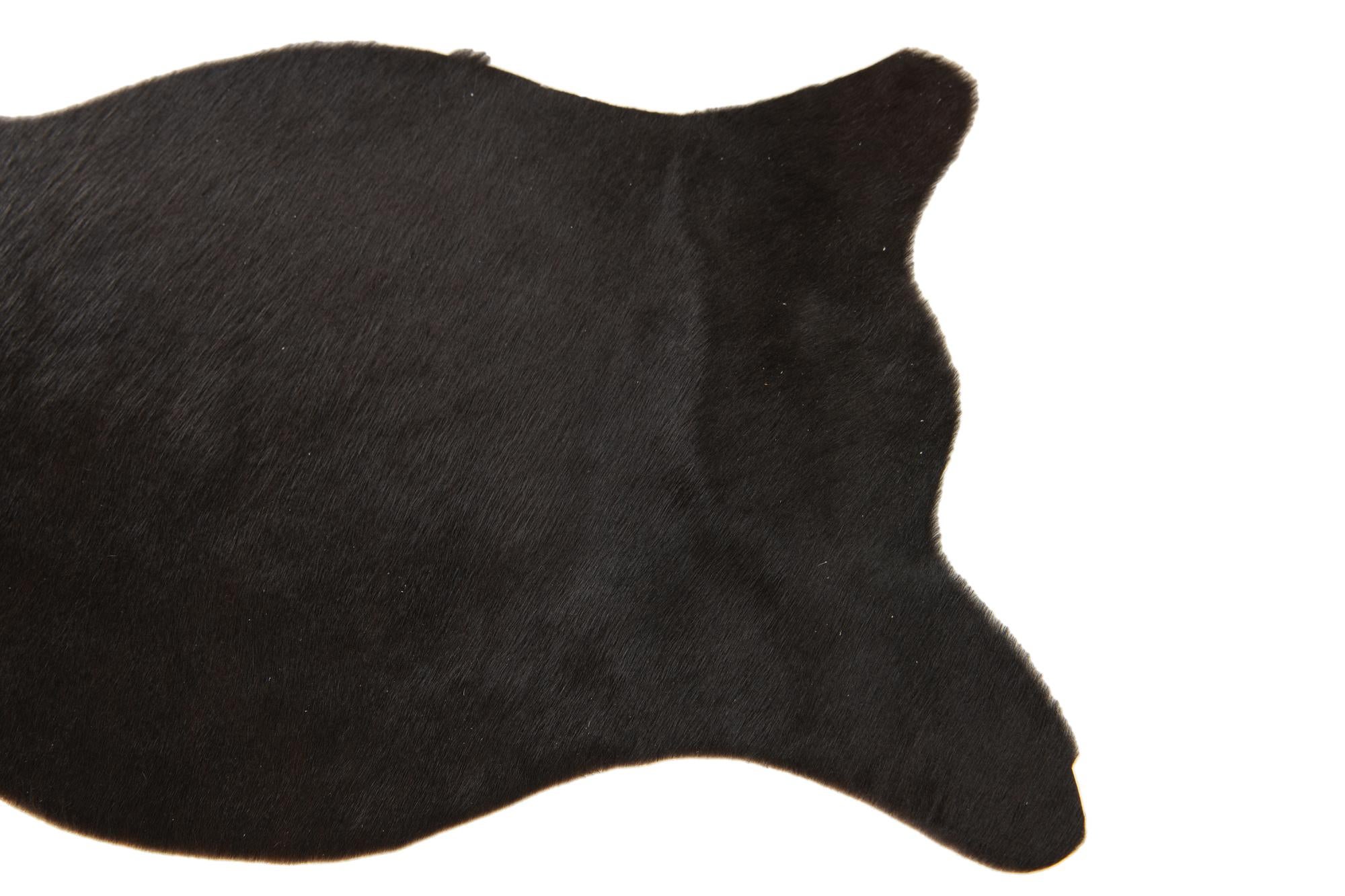 1' 8 x 2' 6 Cowhide Leather Rug