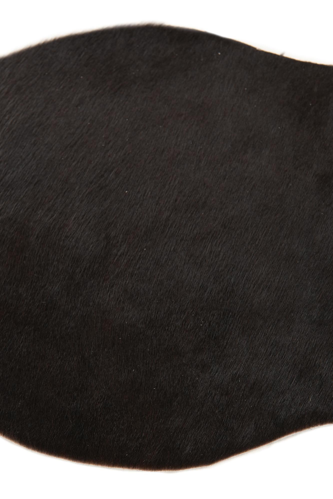1' 8 x 2' 6 Cowhide Leather Rug