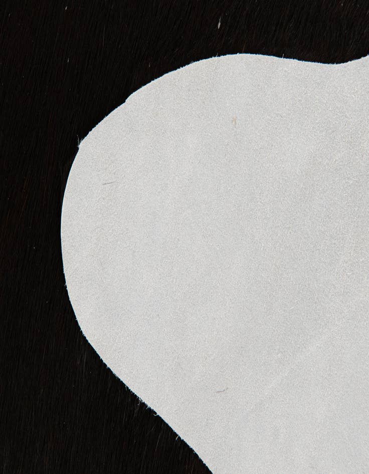 Detail image of 1' 8 x 2' 6 Cowhide Leather Rug