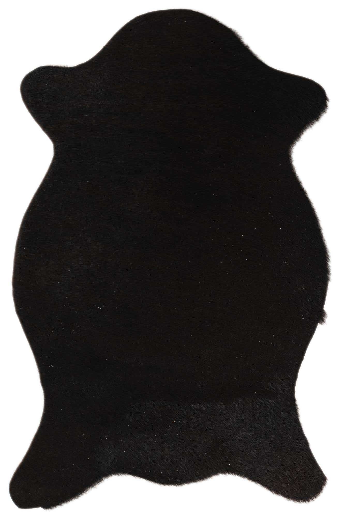 1' 8 x 2' 6 Cowhide Leather Rug